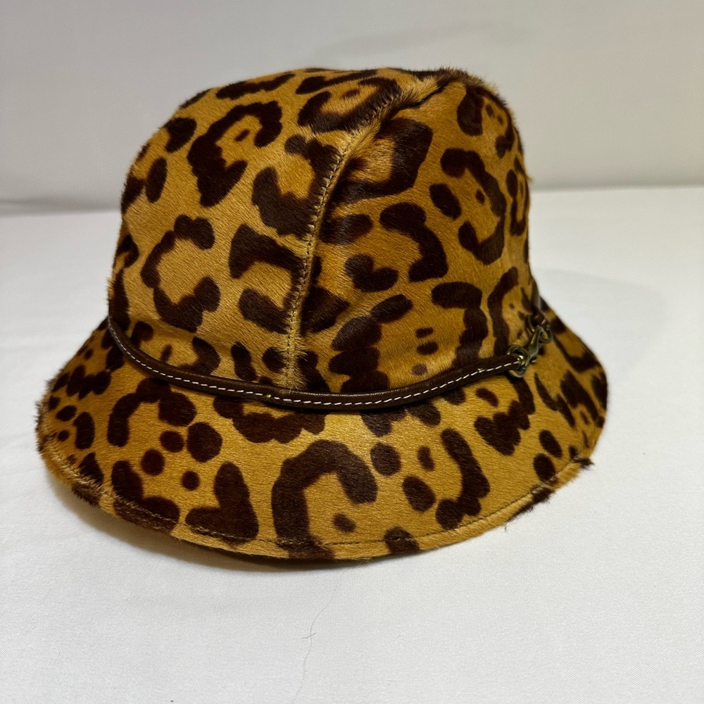 COACH Real Animal Print Calf Hair Woman’s Hat